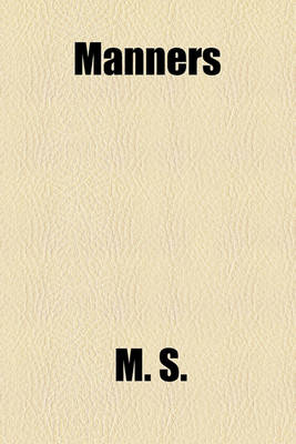 Book cover for Manners