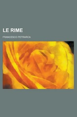 Cover of Le Rime