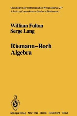 Cover of Riemann-Roch Algebra