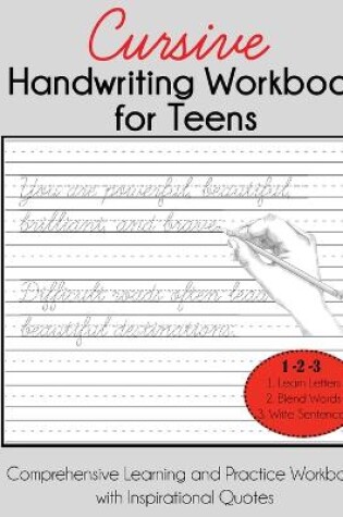 Cover of Cursive Handwriting Workbook for Teens