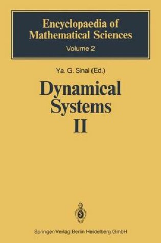 Cover of Dynamical Systems II