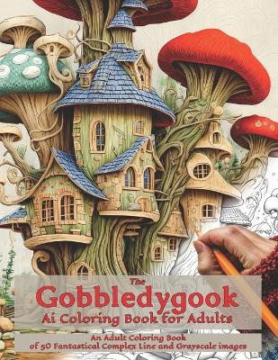 Book cover for The Gobbledygook Ai Coloring Book for Adults