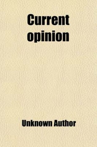 Cover of Current Opinion (Volume 8)