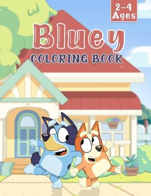 Book cover for Bluey Coloring book