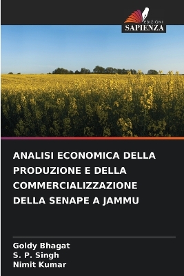 Book cover for Analisi Economica Della Produzione E Della Commercializzazione Della Senape a Jammu