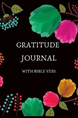 Cover of Gratitude journal with bible vers