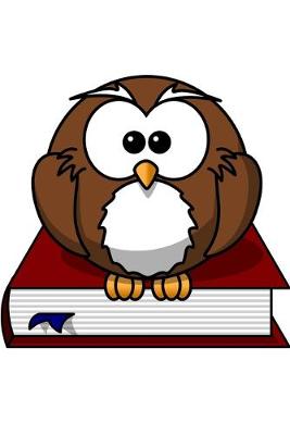 Book cover for Owl Sitting on a Book - Blank Lined Notebook