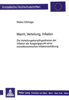 Book cover for Macht, Verteilung, Inflation