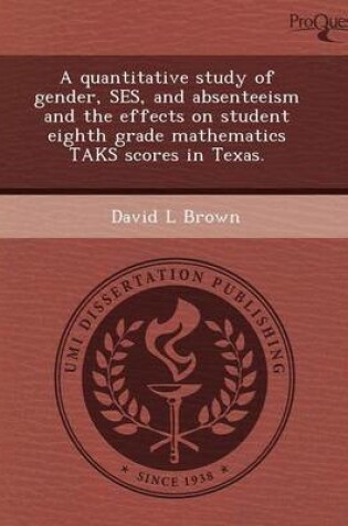Cover of A Quantitative Study of Gender