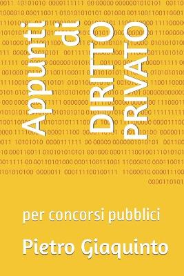 Book cover for Appunti di DIRITTO PRIVATO