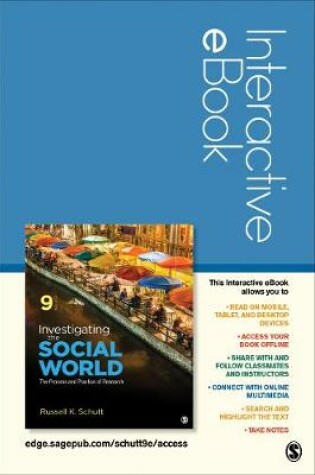 Cover of Investigating the Social World Interactive eBook