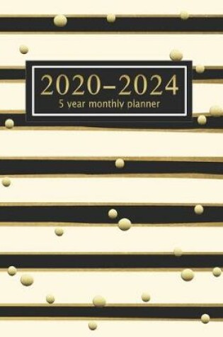 Cover of 5 year monthly planner 2020-2024