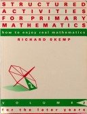 Book cover for Structured Activities for Primary Mathematics