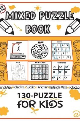 Cover of Mixed Puzzle Book 130-Puzzle for Kids