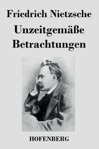 Cover of Unzeitgemasse Betrachtungen