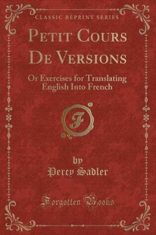 Cover of Petit Cours de Versions