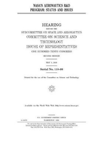 Cover of NASA's aeronautics R & D program