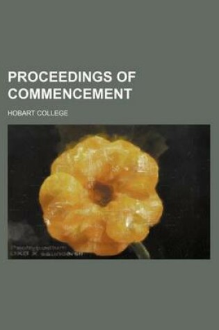 Cover of Proceedings of Commencement