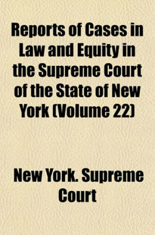 Cover of Reports of Cases in Law and Equity in the Supreme Court of the State of New York Volume 35