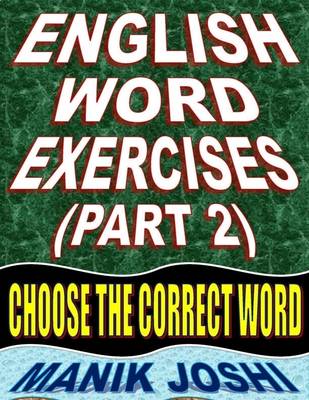 Book cover for English Word Exercises (Part 2): Choose the Correct Word