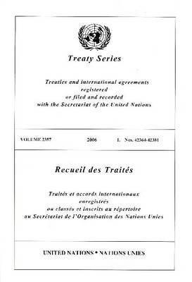 Book cover for Treaty Series 2357 I