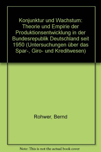 Cover of Konjunktur Und Wachstum
