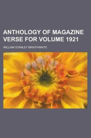 Cover of Anthology of Magazine Verse for Volume 1921