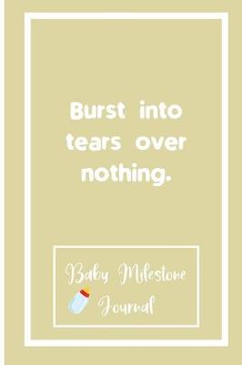 Book cover for Burst into tears over nothing.