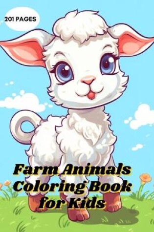 Cover of Farm Animals Coloring Book for Kids