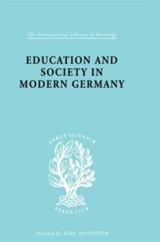 Cover of Education & Society in Modern Germany