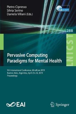 Book cover for Pervasive Computing Paradigms for Mental Health