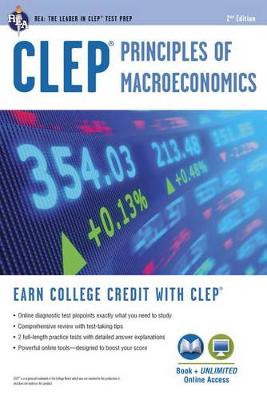 Cover of Clep(r) Principles of Macroeconomics Book + Online