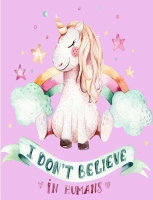 Book cover for Unicorn Composition Book College ruled 7,44x 9,69 200 Pages Students Teenager