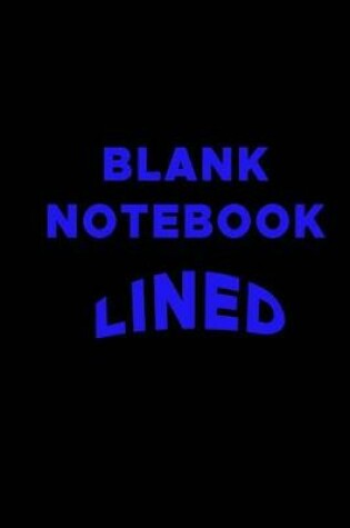Cover of Blank Notebook Lined