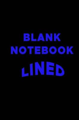 Book cover for Blank Notebook Lined