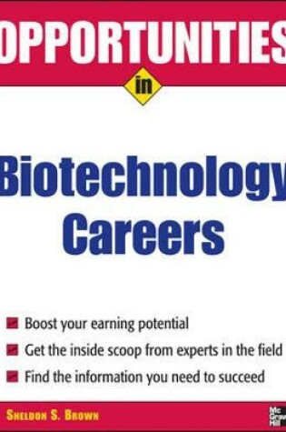Cover of Opportunities in Biotech Careers