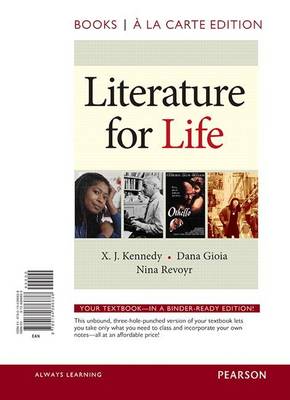 Book cover for Literature for Life, Books a la Carte Plus Revel -- Access Card Package