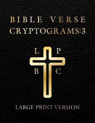 Book cover for Large Print Bible Verse Cryptograms 3