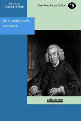 Book cover for Life of Johnson, Book I