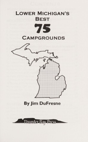 Book cover for Lower Michigan's 75 Best Campgrounds