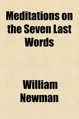 Book cover for Meditations on the Seven Last Words