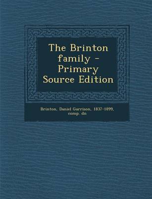 Book cover for The Brinton Family - Primary Source Edition