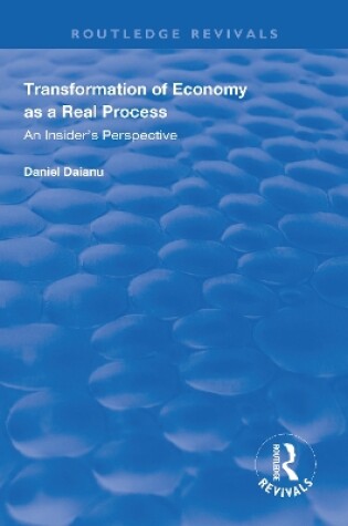 Cover of Transformation of Economy as a Real Process