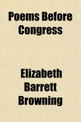 Cover of Poems Before Congress