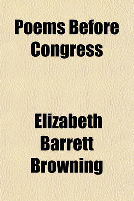 Book cover for Poems Before Congress