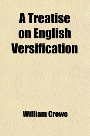 Cover of A Treatise on English Versification