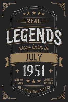 Book cover for Real Legends were born in July 1951