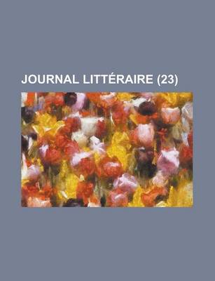 Book cover for Journal Litteraire (23)