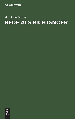 Book cover for Rede als richtsnoer