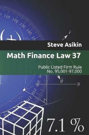 Cover of Math Finance Law 37